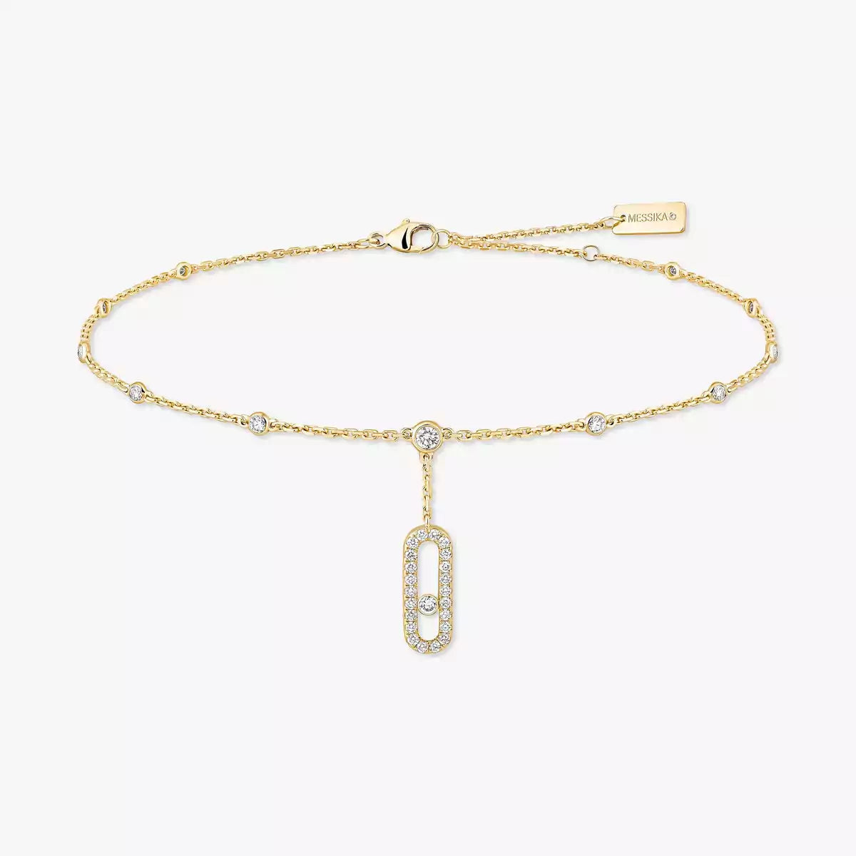 [Lume Jewelry] Move Uno pavé ankle bracelet
