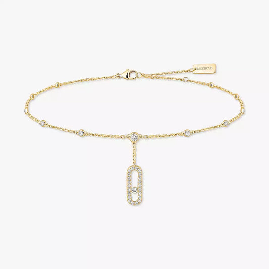 [Lume Jewelry] Move Uno pavé ankle bracelet