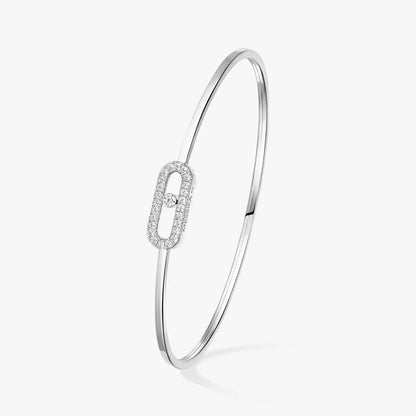 [Lume Jewelry]Move Uno pavé flex bangle medium