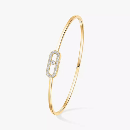 [Lume Jewelry]Move Uno pavé flex bangle medium