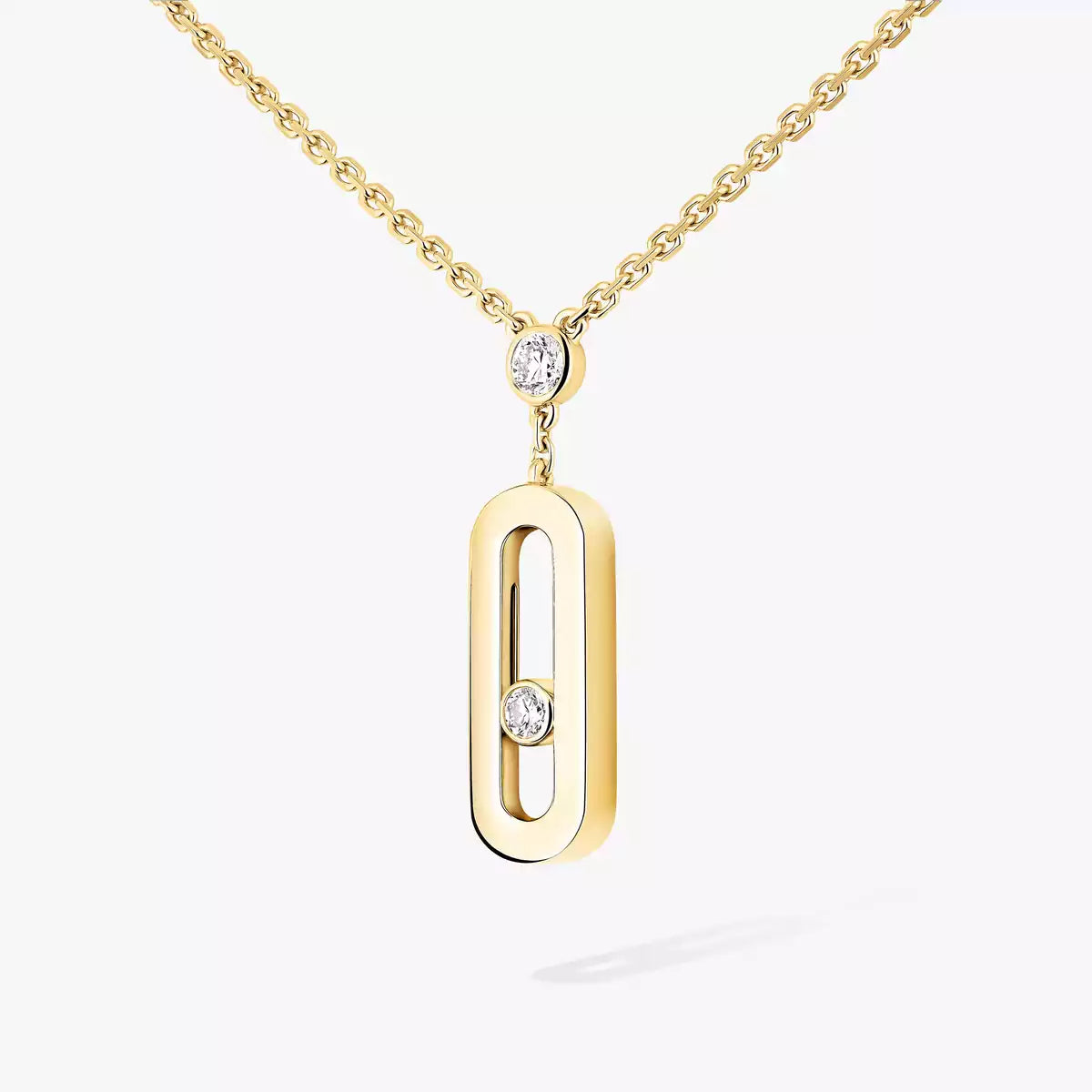 [Lume Jewelry] Move Uno Gold Diamond Long Necklace