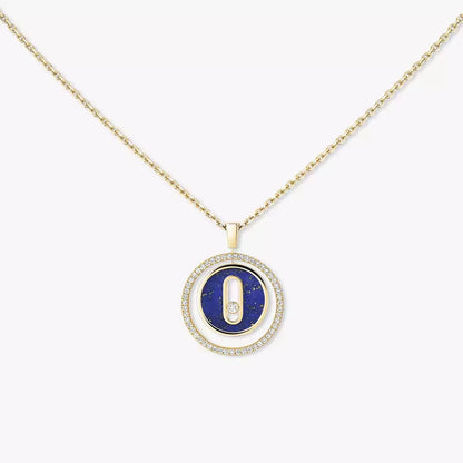 [Lume Jewelry]Lucky Move Diamond Necklace in Rose Gold and White Mother-of-Pearl