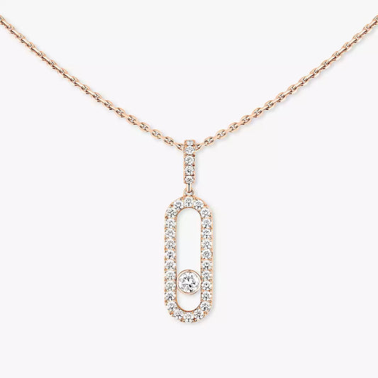 [Lume Jewelry]Move Uno Diamond Necklace in Rose Gold