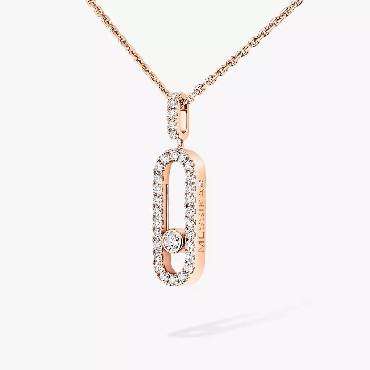 [Lume Jewelry]Move Uno Diamond Necklace in Rose Gold
