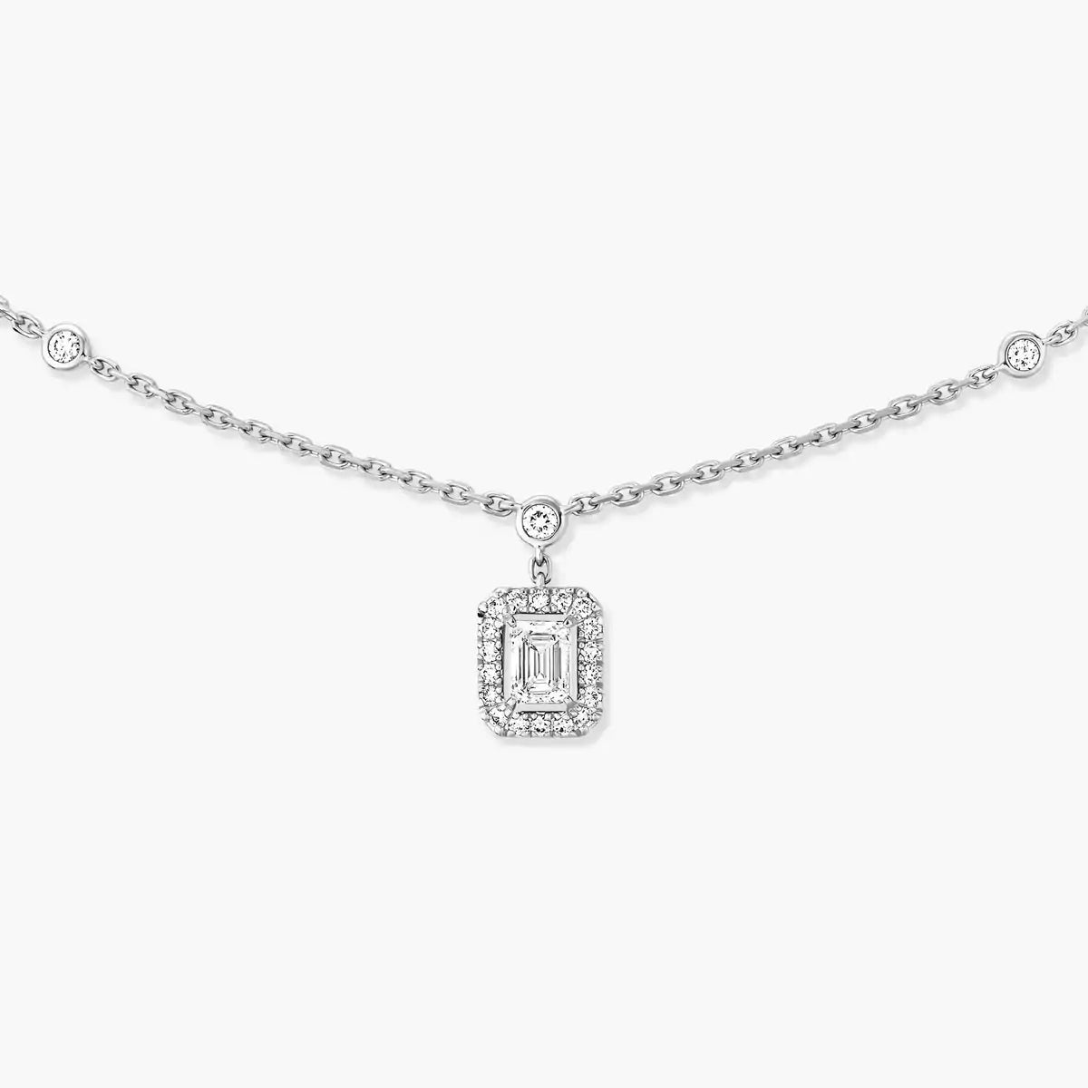 [Lume Jewelry]My Twin Diamond Necklace in Silver