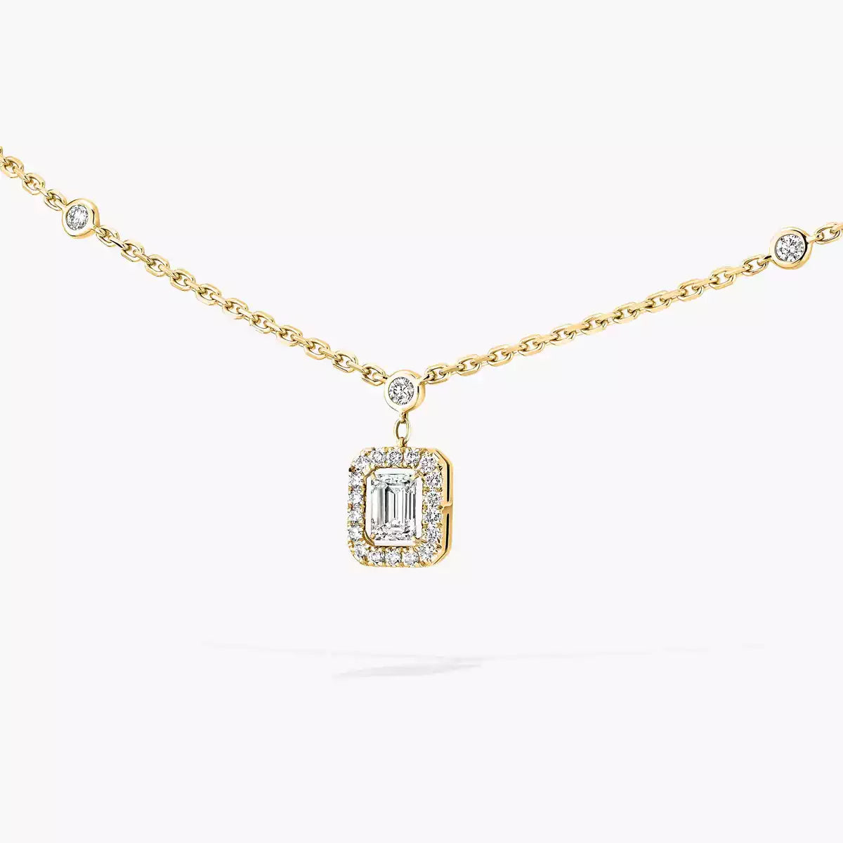 [Lume Jewelry]My Twin Diamond Necklace in Silver