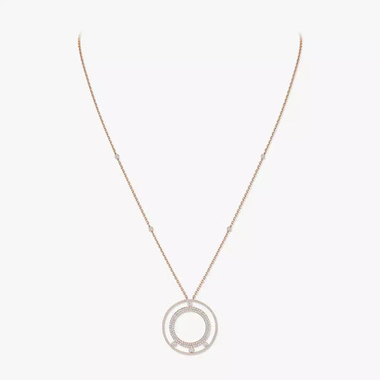 [Lume Jewelry]Move Romane Long Pave_-Set Diamond Necklace