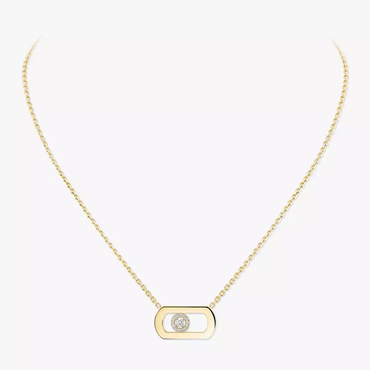 [Lume Jewelry]So Move Diamond Necklace in Gold