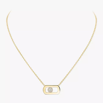 [Lume Jewelry]So Move Diamond Necklace in Gold