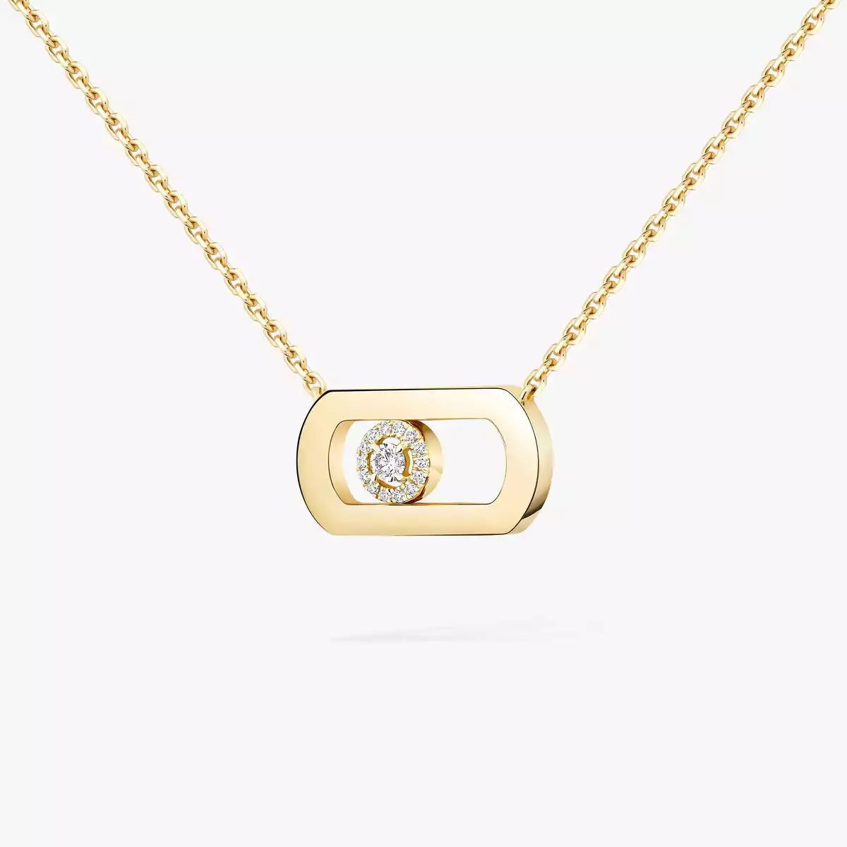 [Lume Jewelry]So Move Diamond Necklace in Gold