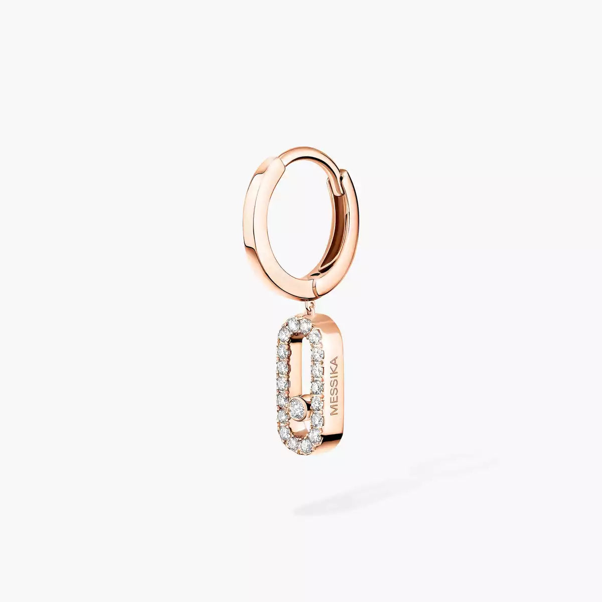 [Lume Jewelry]Move Uno Single Diamond Hoop Earring