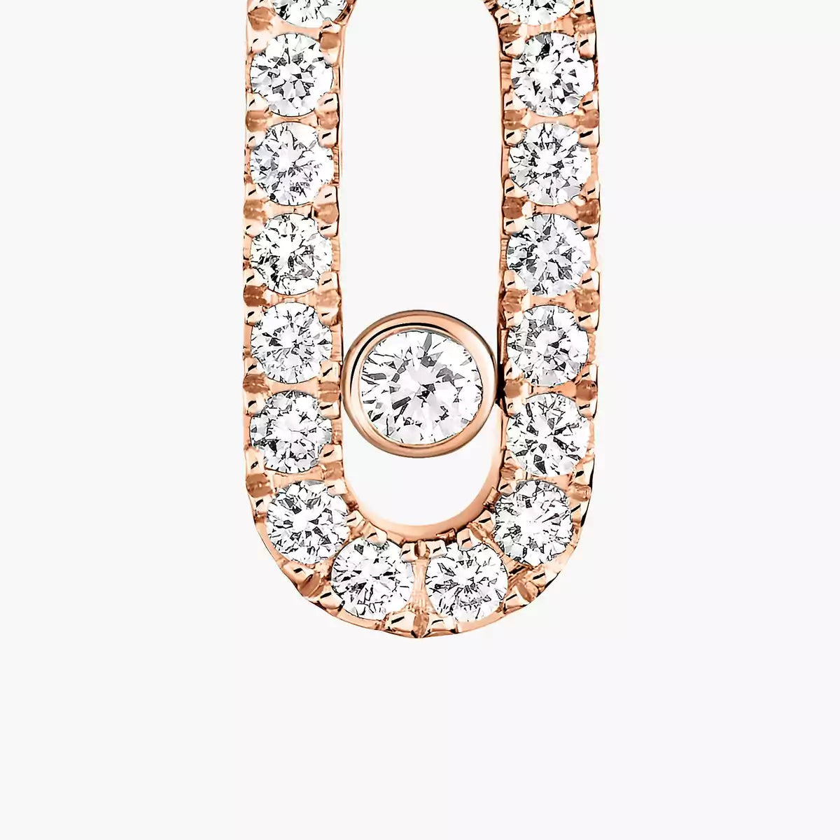 [Lume Jewelry]Move Uno Single Diamond Hoop Earring