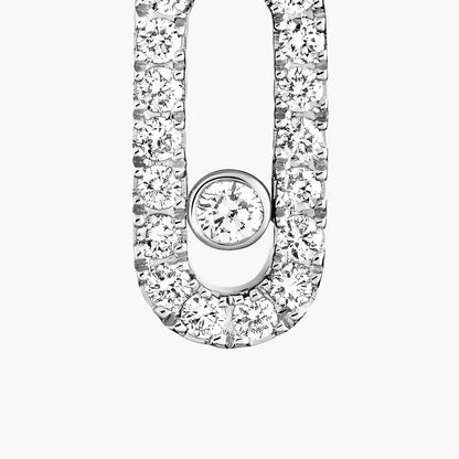 [Lume Jewelry]Move Uno Single Diamond Hoop Earring