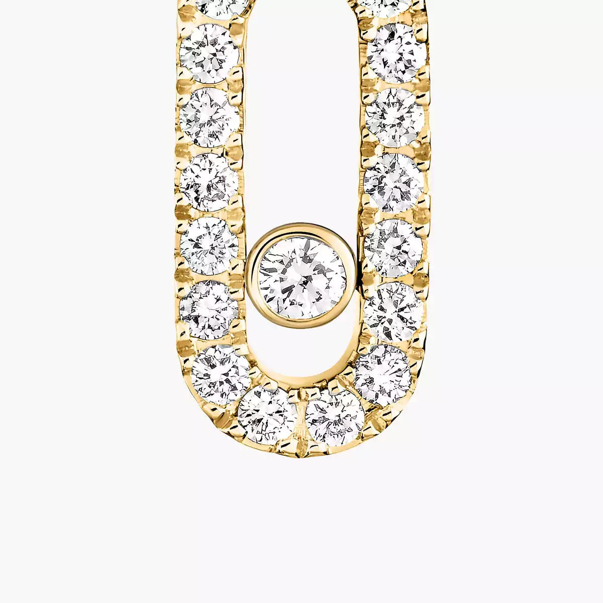 [Lume Jewelry]Move Uno Single Diamond Hoop Earring