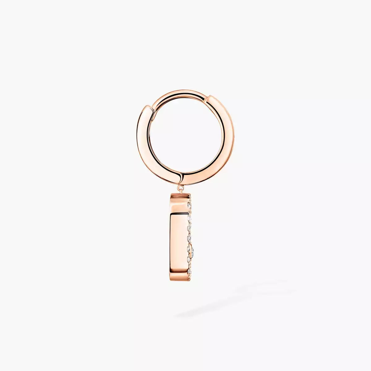 [Lume Jewelry]Move Uno Single Diamond Hoop Earring