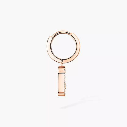 [Lume Jewelry]Move Uno Single Diamond Hoop Earring