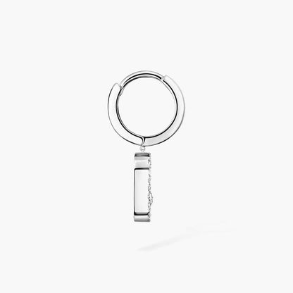 [Lume Jewelry]Move Uno Single Diamond Hoop Earring