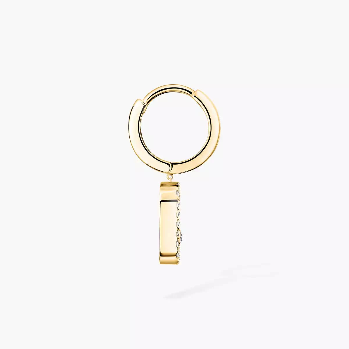 [Lume Jewelry]Move Uno Single Diamond Hoop Earring