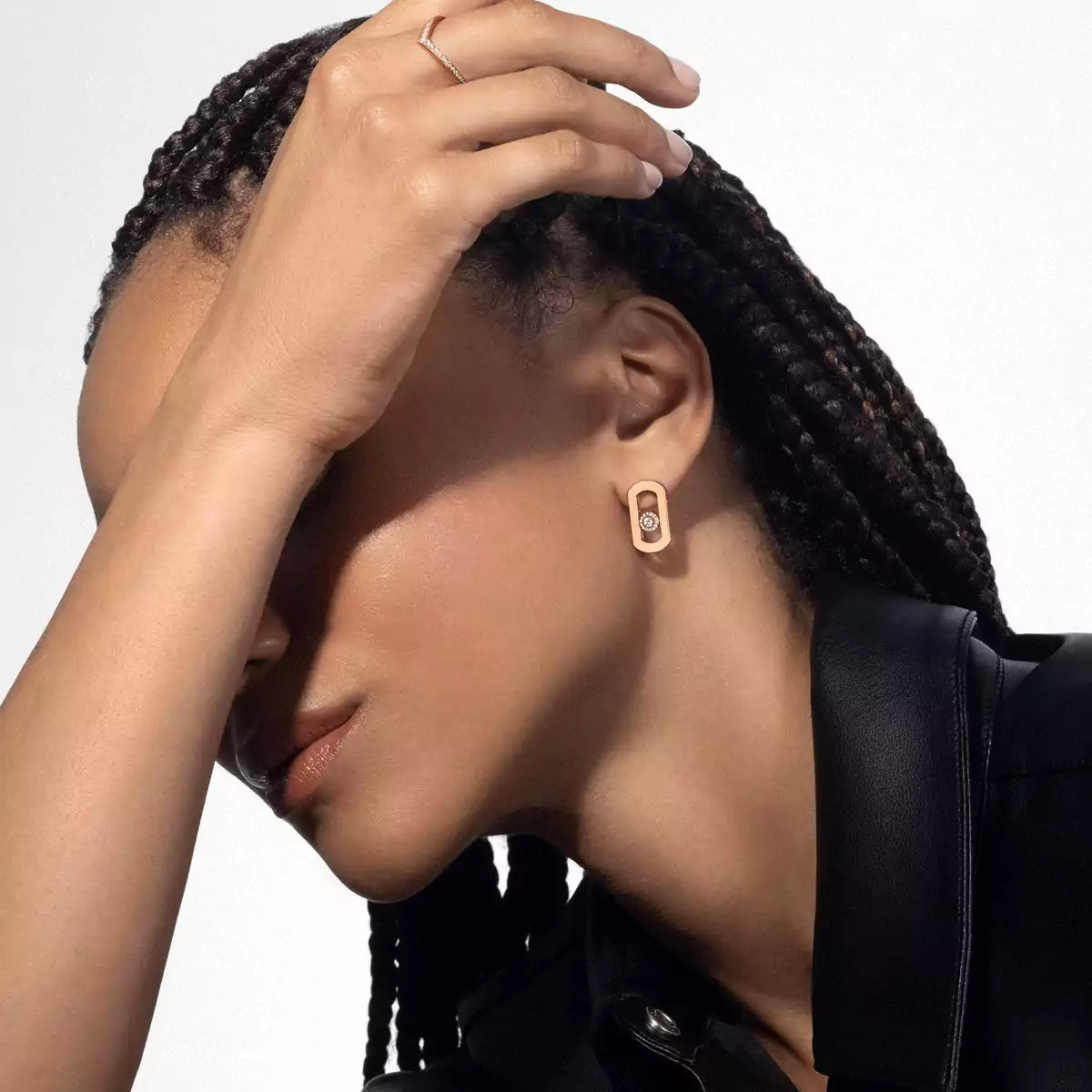[Lume Jewelry]So Move Diamond Earrings in Yellow Gold