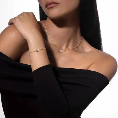 [Lume Jewelry]Move Uno Diamond Bracelet