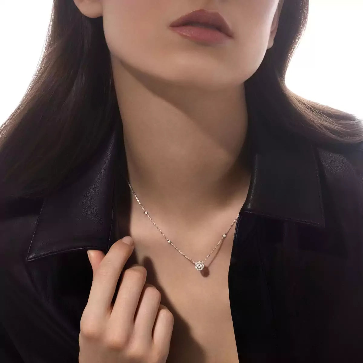 [Lume Jewelry]Diamond Necklace 0,20ct Brilliant Shape Joy