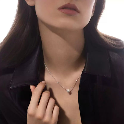[Lume Jewelry]Diamond Necklace 0,20ct Brilliant Shape Joy