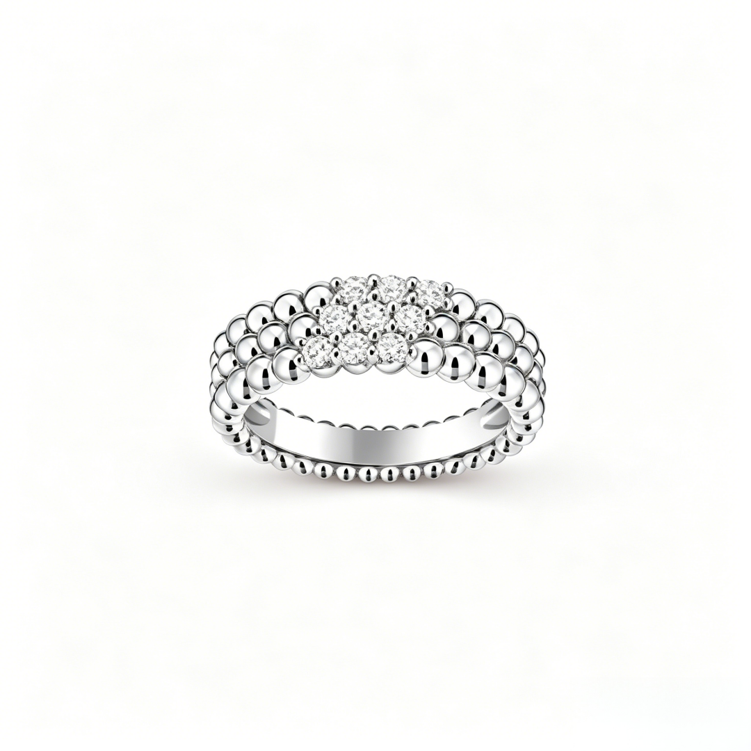 [Lume Jewelry] THREE-ROW DIAMOND RING