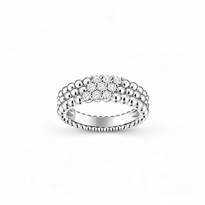 [Lume Jewelry] THREE-ROW DIAMOND RING