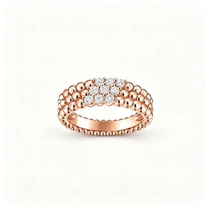 [Lume Jewelry] THREE-ROW DIAMOND RING
