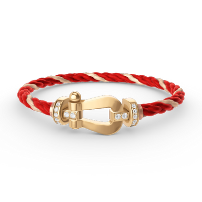 ¡®Lume Jewelry¡¯FORCE LARGE HORSESHOE HALF DIAMOND BRACELET GOLD