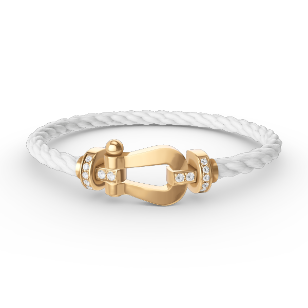 ¡®Lume Jewelry¡¯FORCE LARGE HORSESHOE HALF DIAMOND BRACELET GOLD