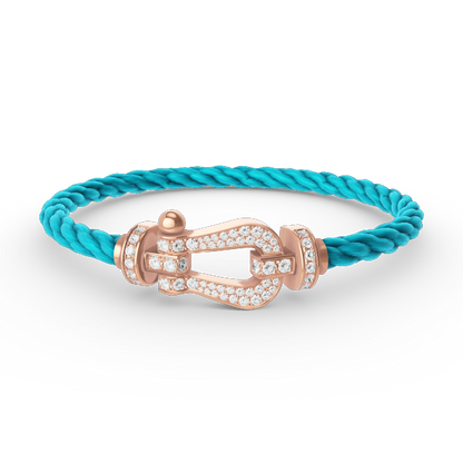 ¡®Lume Jewelry¡¯FORCE LARGE HORSESHOE FULL DIAMOND BRACELET ROSE GOLD