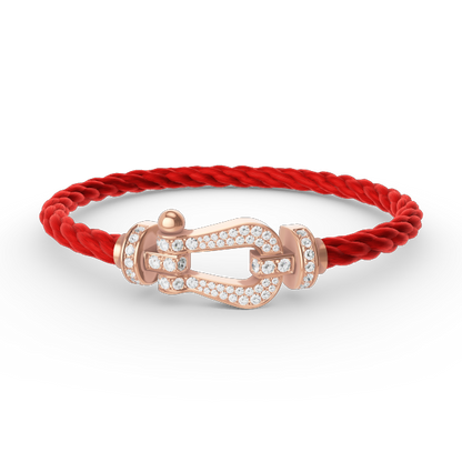 ¡®Lume Jewelry¡¯FORCE LARGE HORSESHOE FULL DIAMOND BRACELET ROSE GOLD