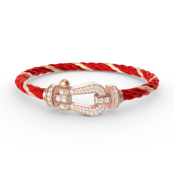 ¡®Lume Jewelry¡¯FORCE LARGE HORSESHOE FULL DIAMOND BRACELET ROSE GOLD