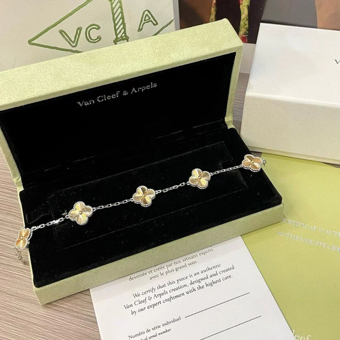 [Lume Jewelry]New  CLOVER 5 MOTIF LASER BRACELET COLLECTION