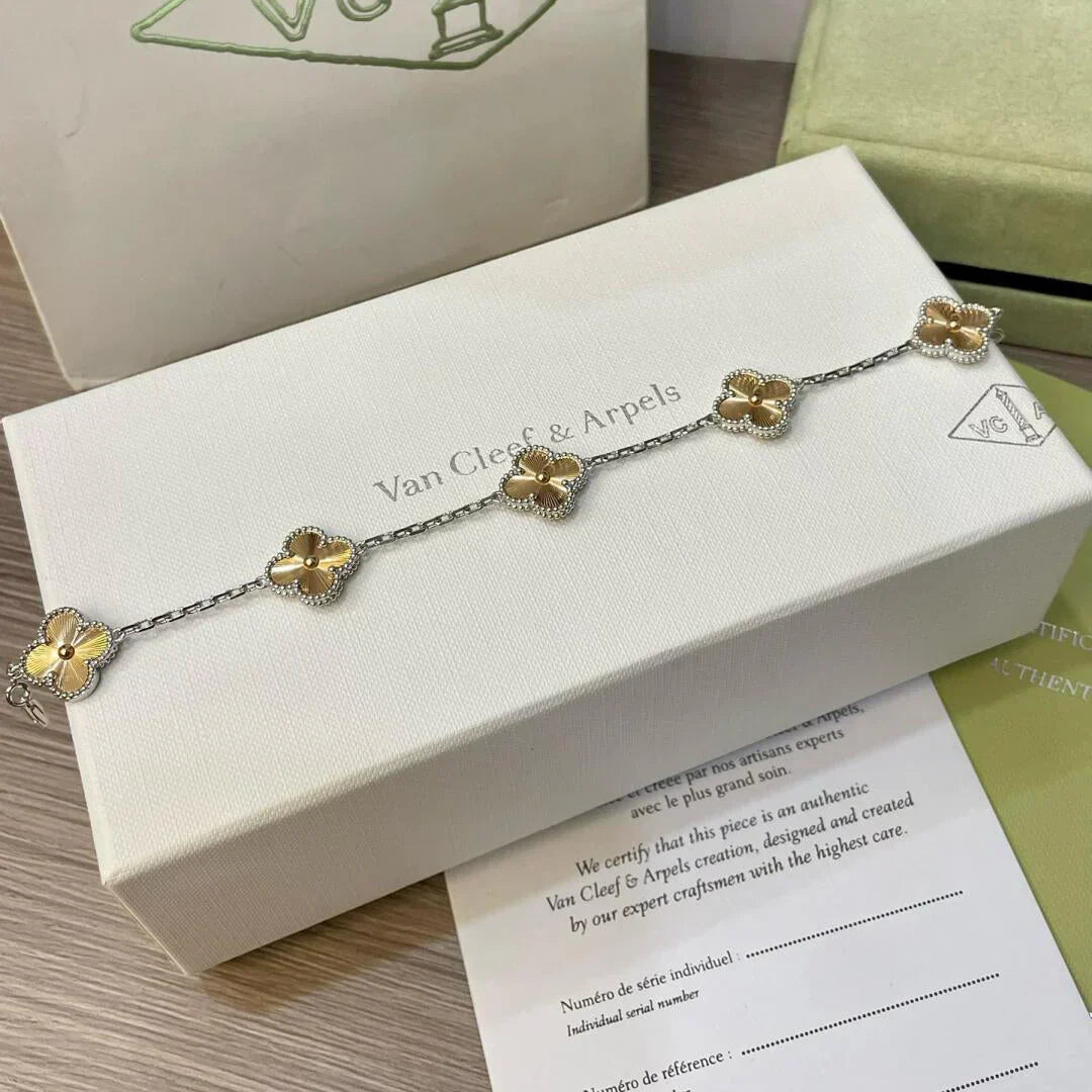 [Lume Jewelry]New  CLOVER 5 MOTIF LASER BRACELET COLLECTION