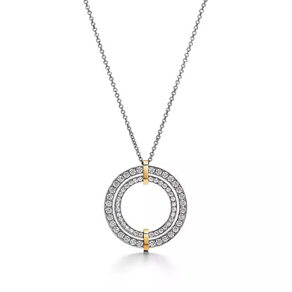 [Lume Jewelry]EDGE DIAMOND GOLD SILVER NECKLACE