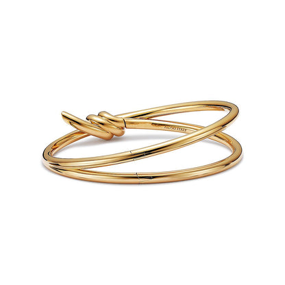 [Lume Jewelry]KNOT DOUBLE ROW GOLD BRACELET