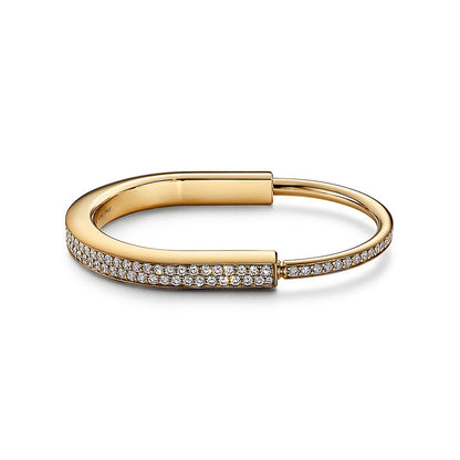 [Lume Jewelry]LOCK BRACELET DIAMOND PAVED