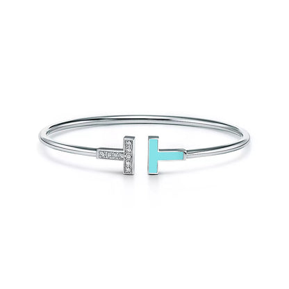 [Lume Jewelry]T BRACELET 1.8MM TURQUOISE DIAMOND PINK GOLD