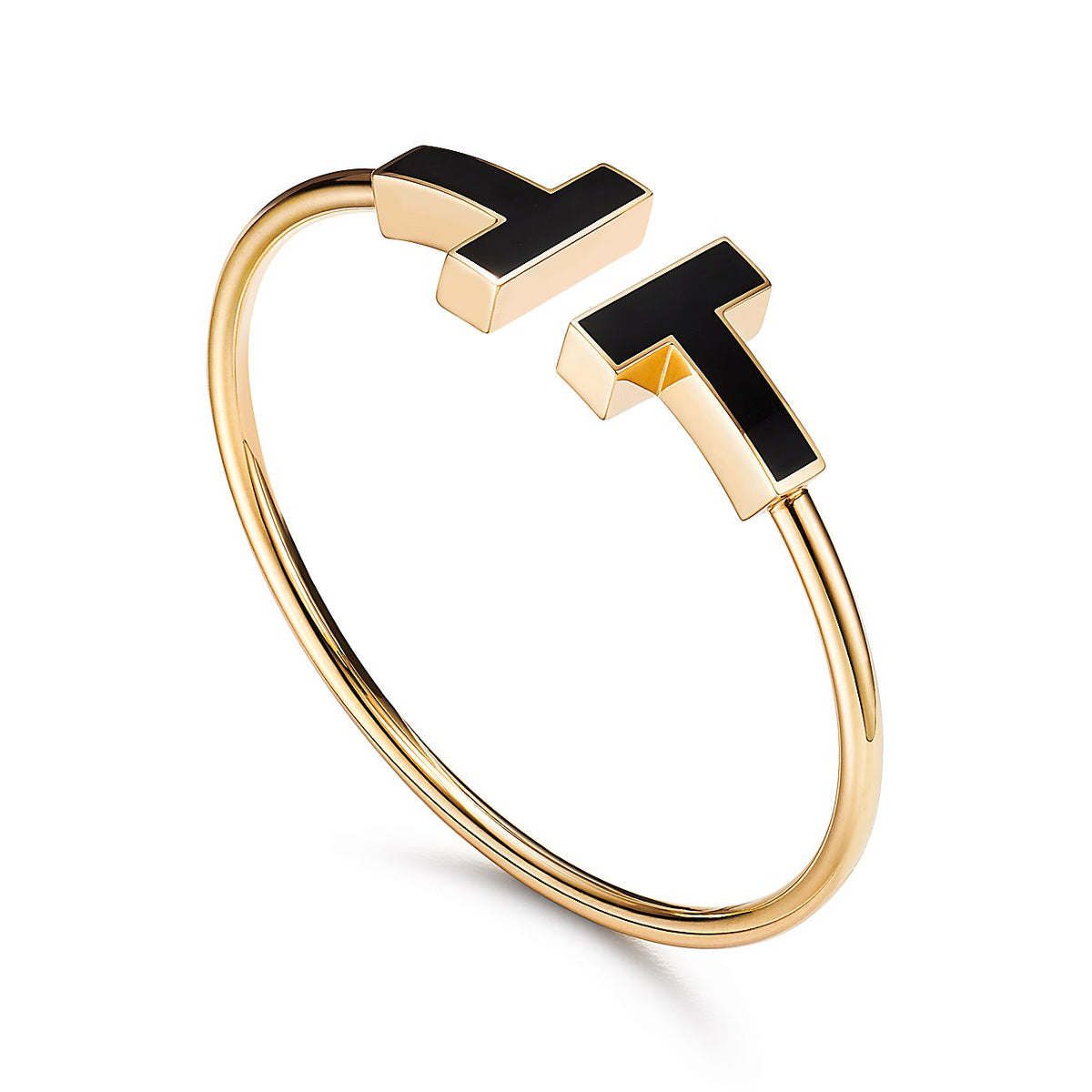 [Lume Jewelry]T WIDE ONYX OPEN BRACELET