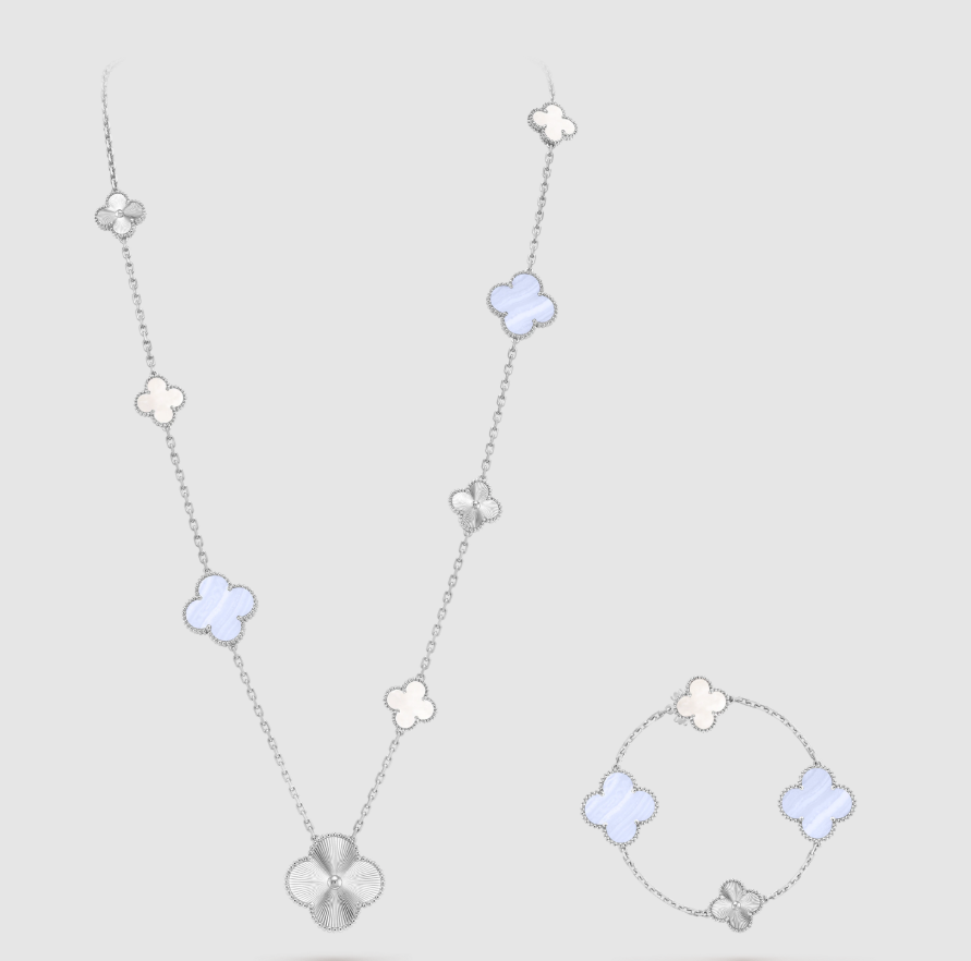 [¡®Lume Jewelry¡¯] 25 NEW CLOVER 15 MOTIFS PURPLE CHALCEDONY