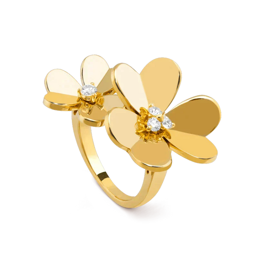 ¡®Lume Jewelry¡¯CLOVER COMOS GOLD DIAMOND RING