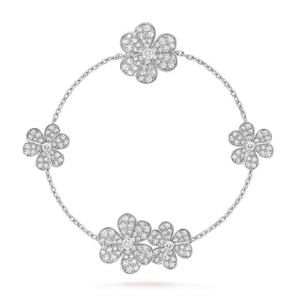 ¡®Lume Jewelry¡¯FRIVOLE SILVER 5 FLOWERS BRACELET