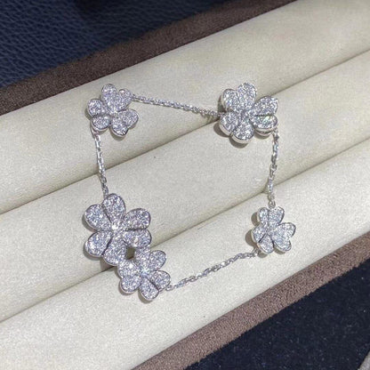 ¡®Lume Jewelry¡¯FRIVOLE SILVER 5 FLOWERS BRACELET
