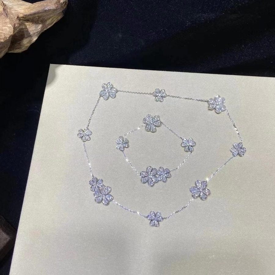 ¡®Lume Jewelry¡¯FRIVOLE SILVER 5 FLOWERS BRACELET
