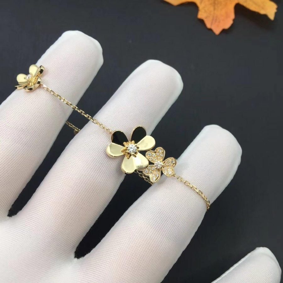 ¡®Lume Jewelry¡¯FRIVOLE GOLD 5 FLOWERS BRACELET