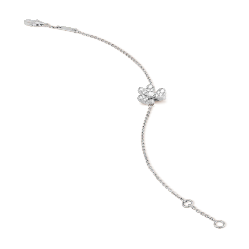 ¡®Lume Jewelry¡¯FRIVOLE SILVER FLOWER DIAMOND BRACELET