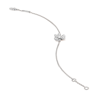 ¡®Lume Jewelry¡¯FRIVOLE SILVER FLOWER DIAMOND BRACELET