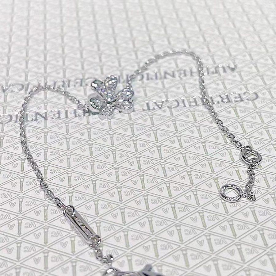 ¡®Lume Jewelry¡¯FRIVOLE SILVER FLOWER DIAMOND BRACELET